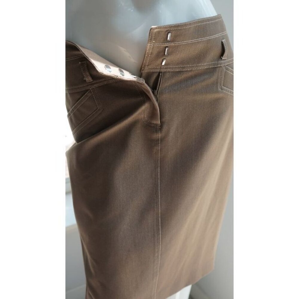 Cache Contour Collection Beige Skirt Size 4 - image 5